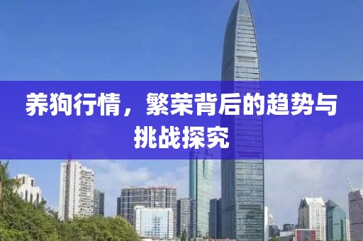 养狗行情，繁荣背后的趋势与挑战探究