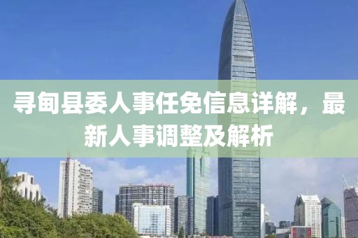 寻甸县委人事任免信息详解，最新人事调整及解析