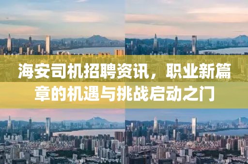 海安司机招聘资讯，职业新篇章的机遇与挑战启动之门