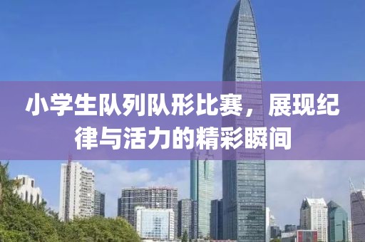 小学生队列队形比赛，展现纪律与活力的精彩瞬间