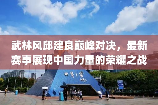 武林风邱建良巅峰对决，最新赛事展现中国力量的荣耀之战