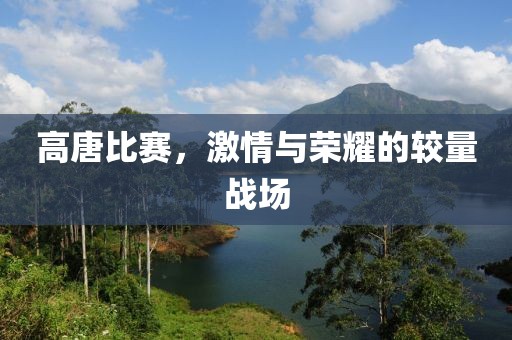 高唐比赛，激情与荣耀的较量战场
