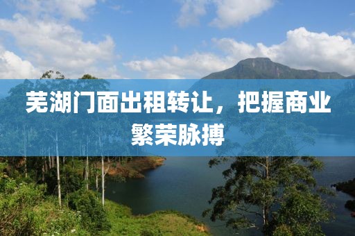 芜湖门面出租转让，把握商业繁荣脉搏