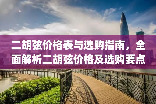 二胡弦价格表与选购指南，全面解析二胡弦价格及选购要点