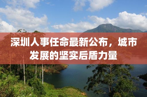 深圳人事任命最新公布，城市发展的坚实后盾力量
