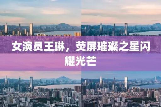 女演员王琳，荧屏璀璨之星闪耀光芒