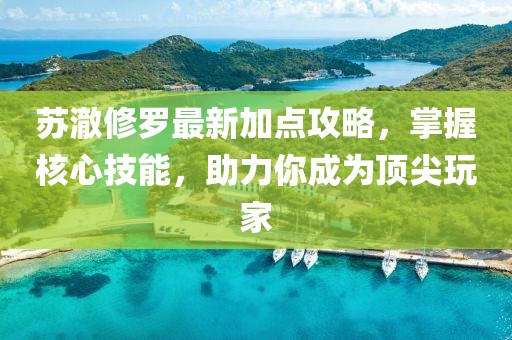苏澈修罗最新加点攻略，掌握核心技能，助力你成为顶尖玩家
