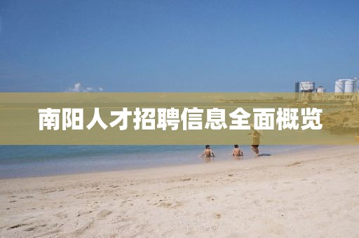 南阳人才招聘信息全面概览