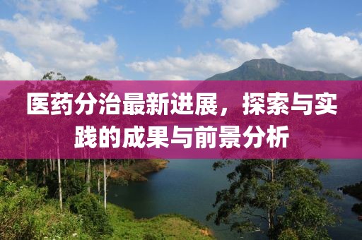 医药分治最新进展，探索与实践的成果与前景分析