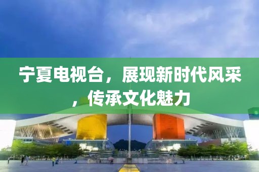 宁夏电视台，展现新时代风采，传承文化魅力