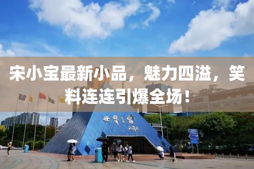 宋小宝最新小品，魅力四溢，笑料连连引爆全场！