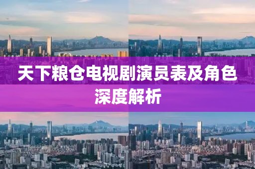 天下粮仓电视剧演员表及角色深度解析