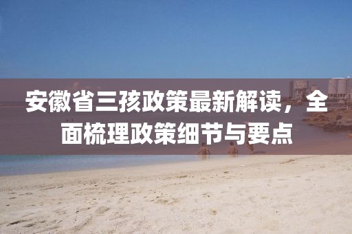 安徽省三孩政策最新解读，全面梳理政策细节与要点