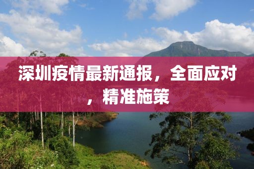 深圳疫情最新通报，全面应对，精准施策