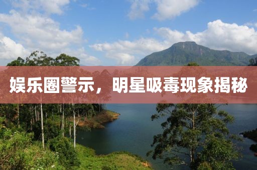 娱乐圈警示，明星吸毒现象揭秘