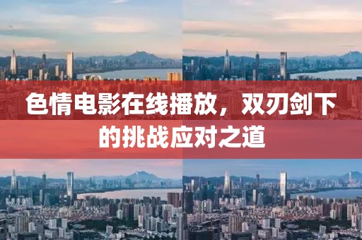 色情电影在线播放，双刃剑下的挑战应对之道