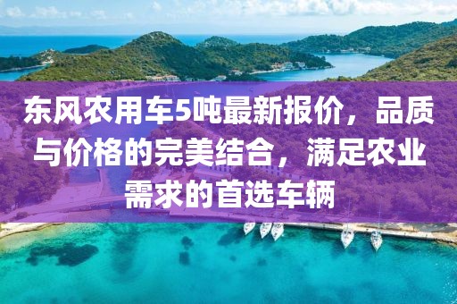 东风农用车5吨最新报价，品质与价格的完美结合，满足农业需求的首选车辆