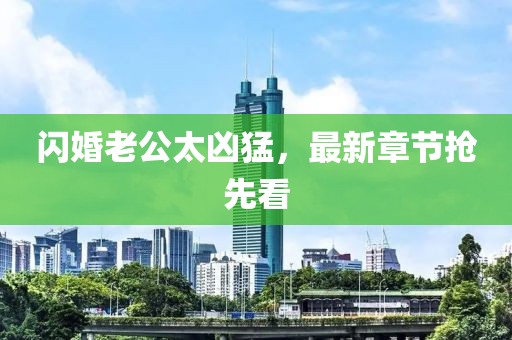 闪婚老公太凶猛，最新章节抢先看