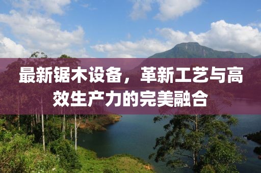 最新锯木设备，革新工艺与高效生产力的完美融合