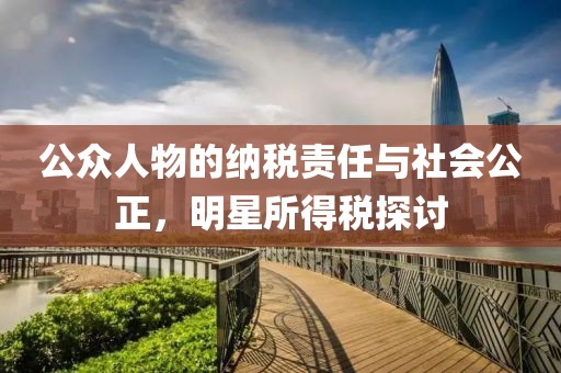 公众人物的纳税责任与社会公正，明星所得税探讨