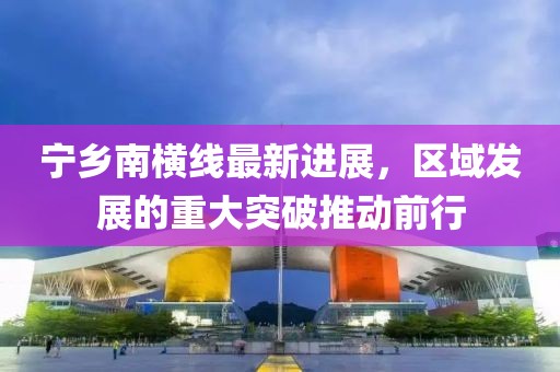 宁乡南横线最新进展，区域发展的重大突破推动前行