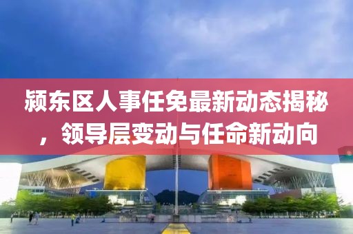 颍东区人事任免最新动态揭秘，领导层变动与任命新动向