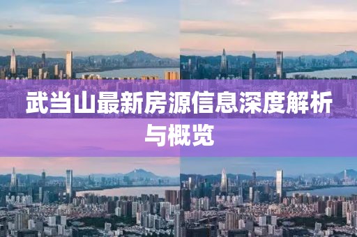 武当山最新房源信息深度解析与概览