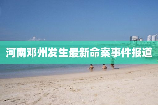 河南邓州发生最新命案事件报道