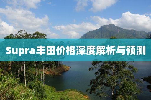 Supra丰田价格深度解析与预测