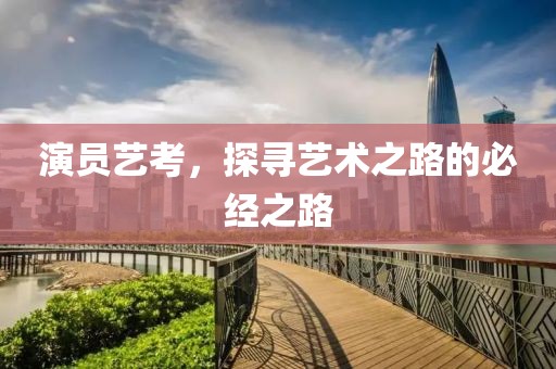 演员艺考，探寻艺术之路的必经之路