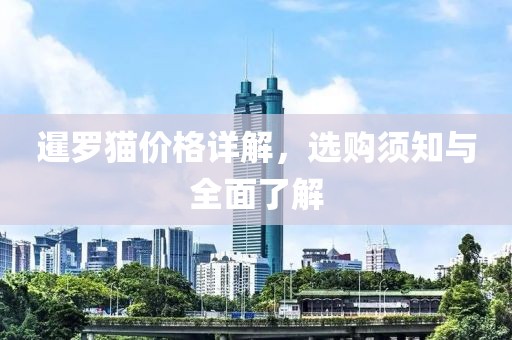 暹罗猫价格详解，选购须知与全面了解