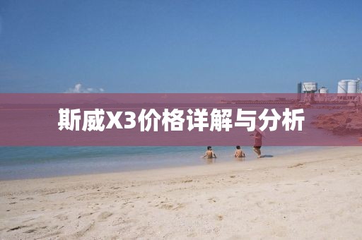 斯威X3价格详解与分析
