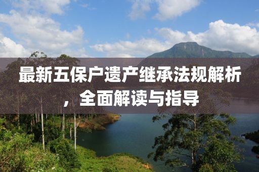 最新五保户遗产继承法规解析，全面解读与指导