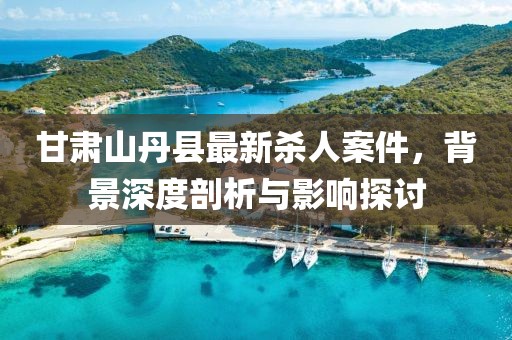 甘肃山丹县最新杀人案件，背景深度剖析与影响探讨