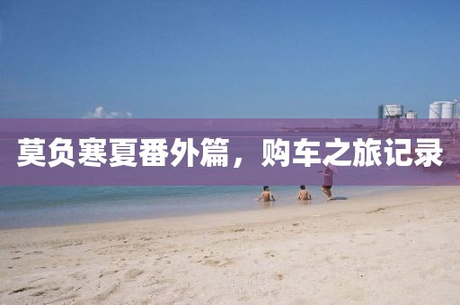 莫负寒夏番外篇，购车之旅记录