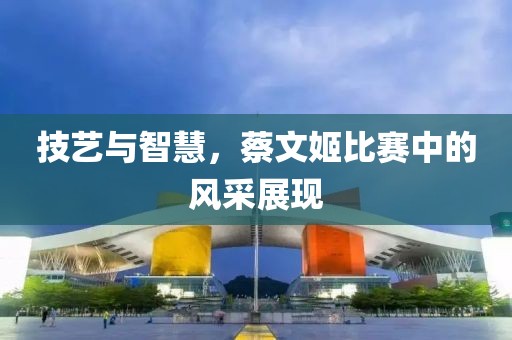 技艺与智慧，蔡文姬比赛中的风采展现