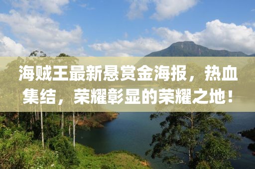 海贼王最新悬赏金海报，热血集结，荣耀彰显的荣耀之地！