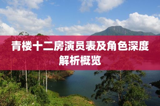 青楼十二房演员表及角色深度解析概览