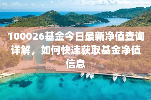 100026基金今日最新净值查询详解，如何快速获取基金净值信息