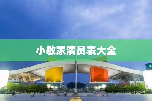 小敏家演员表大全