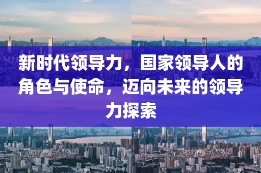 新时代领导力，国家领导人的角色与使命，迈向未来的领导力探索