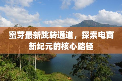 蜜芽最新跳转通道，探索电商新纪元的核心路径