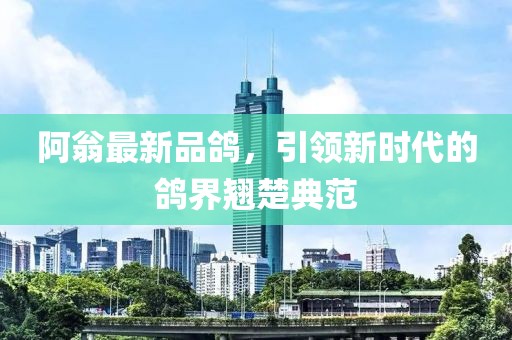 阿翁最新品鸽，引领新时代的鸽界翘楚典范
