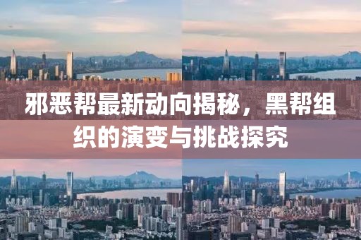 邪恶帮最新动向揭秘，黑帮组织的演变与挑战探究