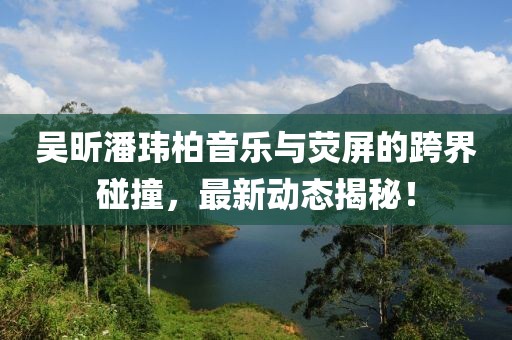 吴昕潘玮柏音乐与荧屏的跨界碰撞，最新动态揭秘！
