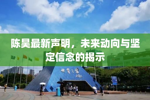 陈昊最新声明，未来动向与坚定信念的揭示