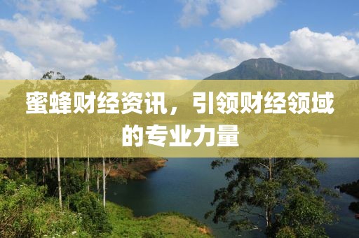 蜜蜂财经资讯，引领财经领域的专业力量