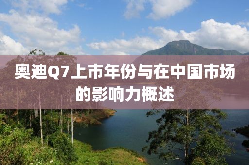 奥迪Q7上市年份与在中国市场的影响力概述