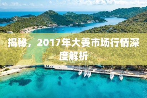 揭秘，2017年大姜市场行情深度解析