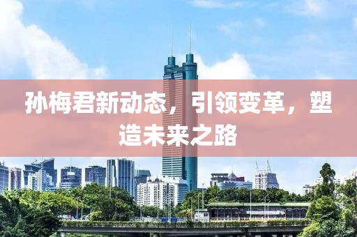 孙梅君新动态，引领变革，塑造未来之路